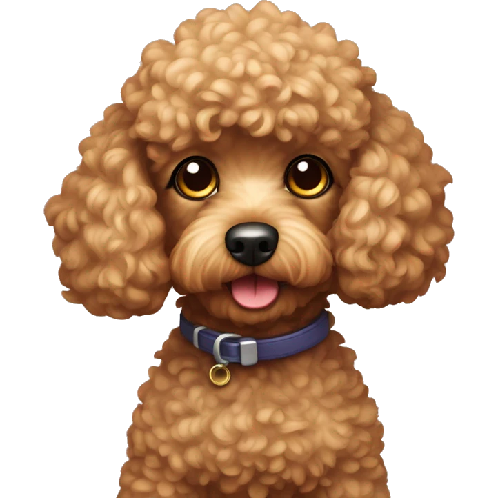 suspicious toy poodle dog emoji