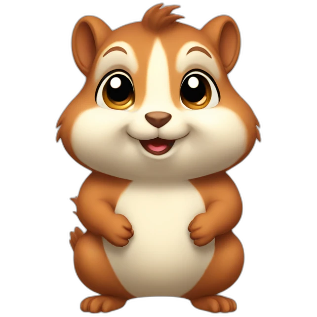 Cute little chubby Squirrel emoji