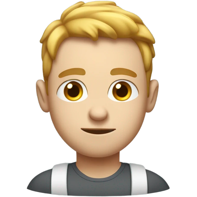 Super thin boy fitness funny  emoji