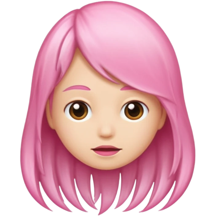 hair follicle, with pink colors emoji