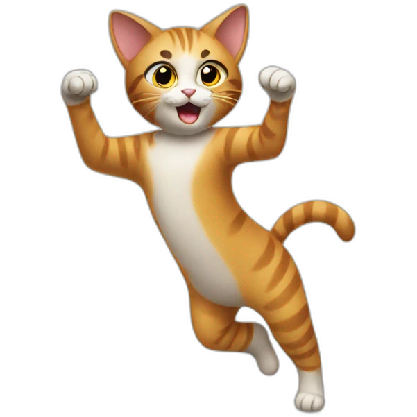 Cat dancing emoji
