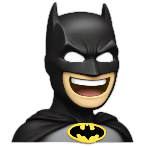 Batman laughing emoji