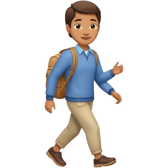 person strolling at a slow pace emoji