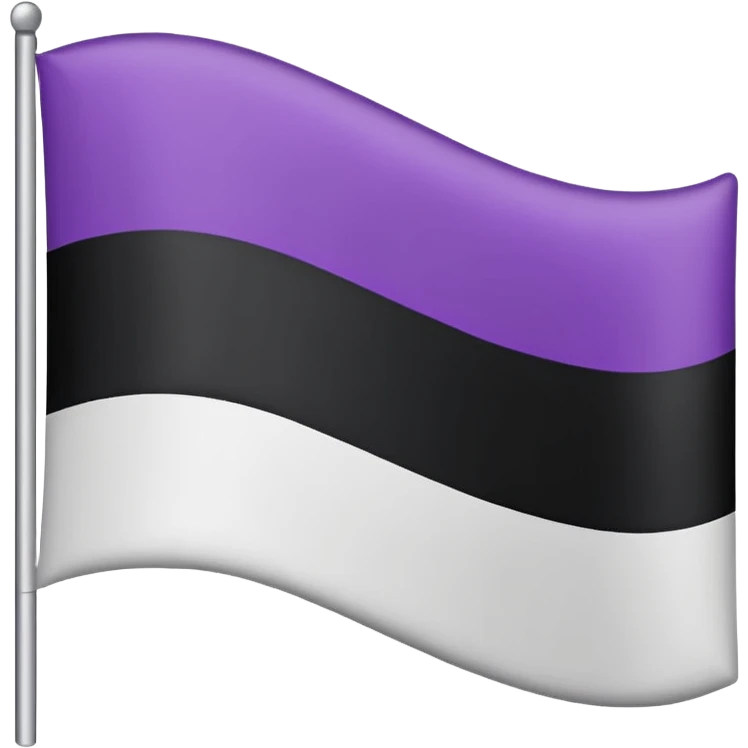 asexual pride flag emoji
