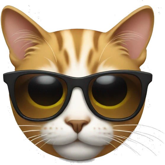 Cat with sunglasses emoji