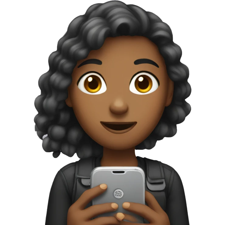 girl with phone  emoji