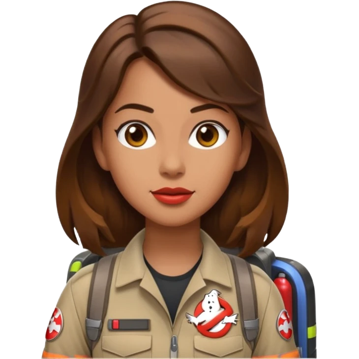 ghostbusters female long hair emoji