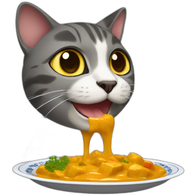 cat-eat-curry emoji