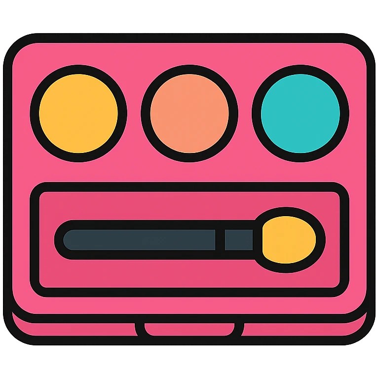 pink makeup palette icon emoji