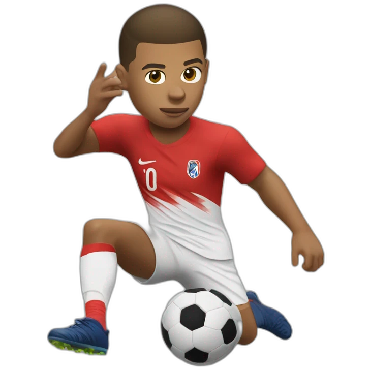Mbappe entrain de faire caca emoji