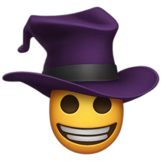 Evil hat emoji