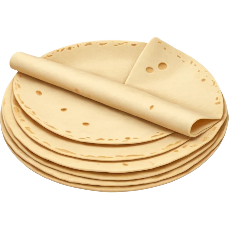 flour tortilla without filling emoji