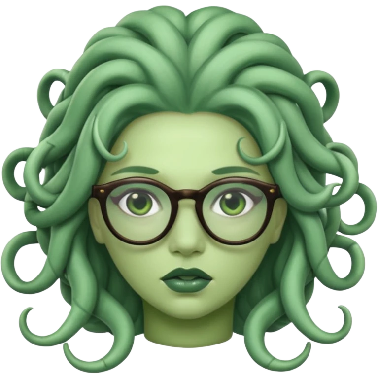 Medusa Versace with glasses  emoji