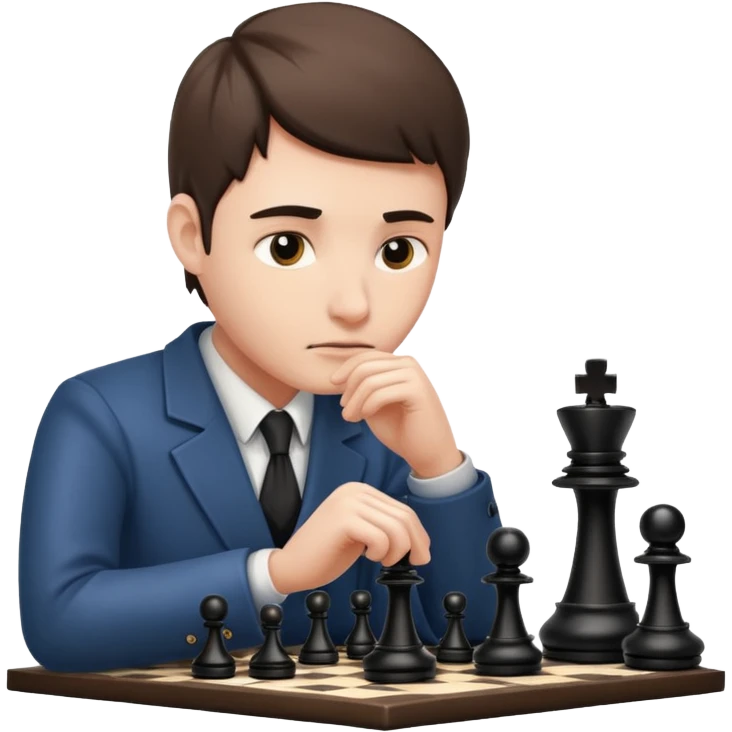 Player with chessboard emoji