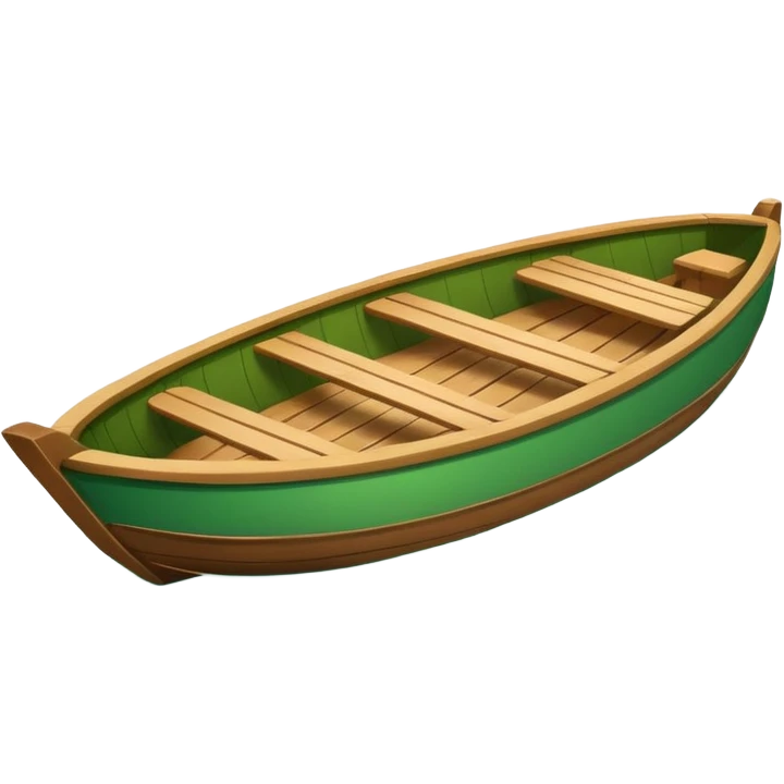 green boat in cartoon  emoji