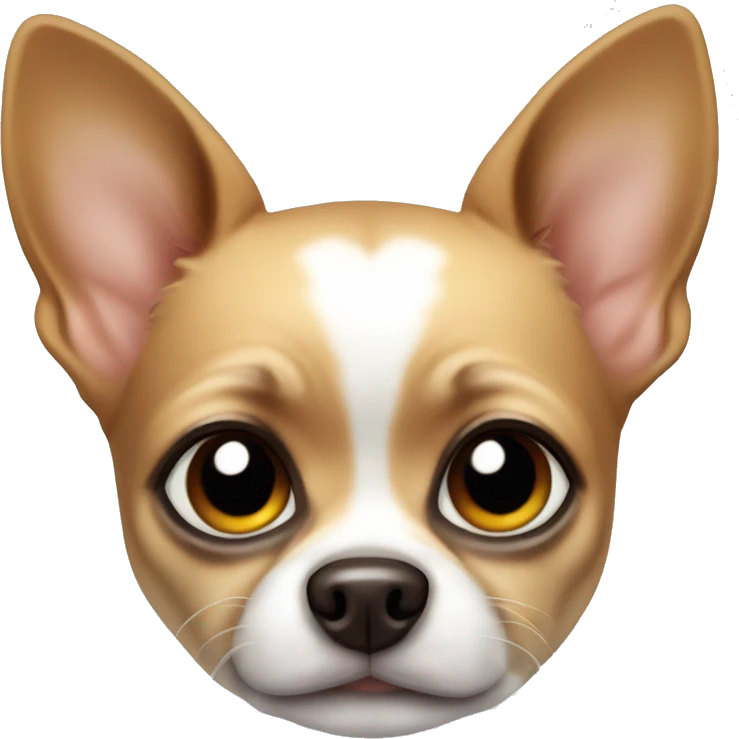 dog chihuahua whit glass emoji