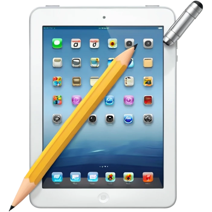 ipad and pencil emoji