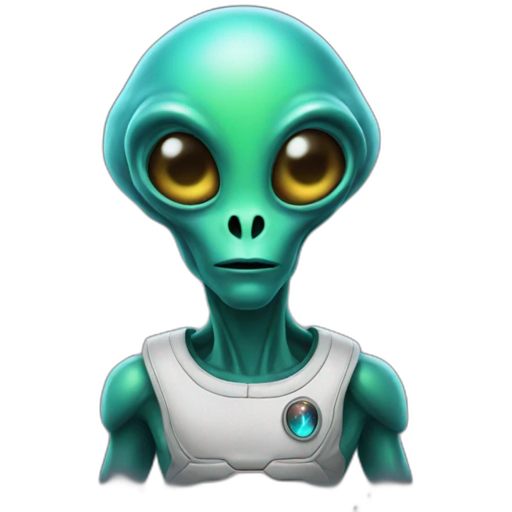 Alien in space emoji