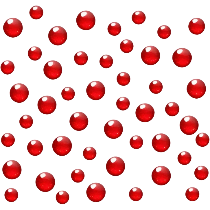 red glitter X emoji