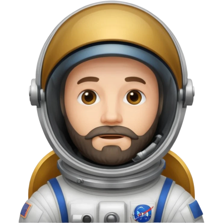 bearded astronout emoji