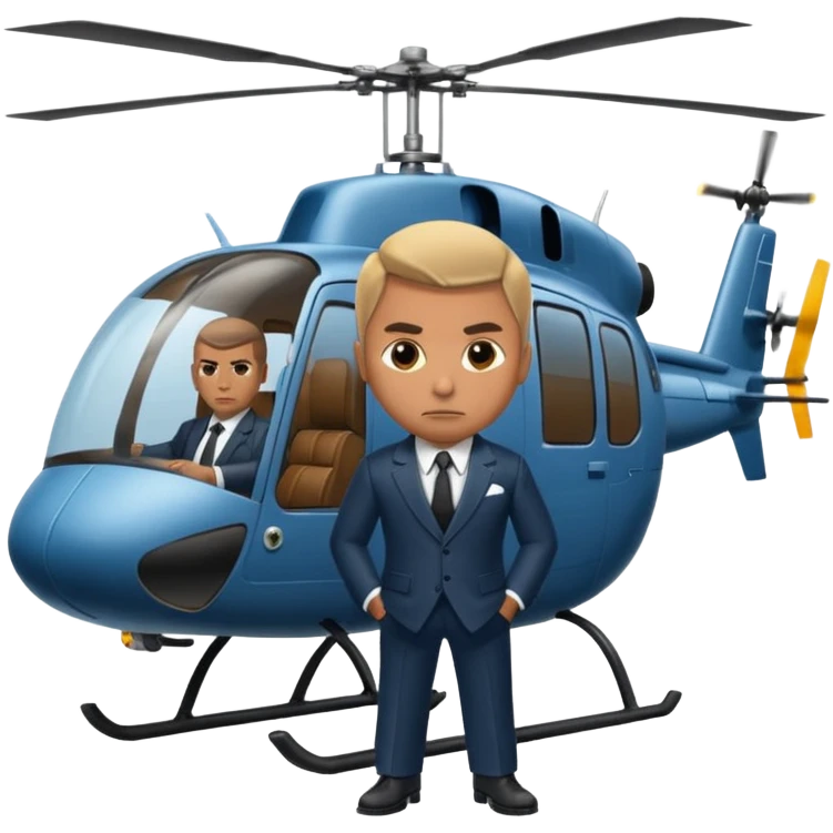 gangster helicopter emoji