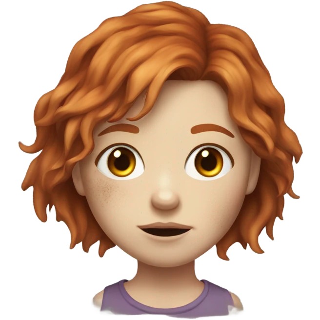 Zombie girl redhead  emoji