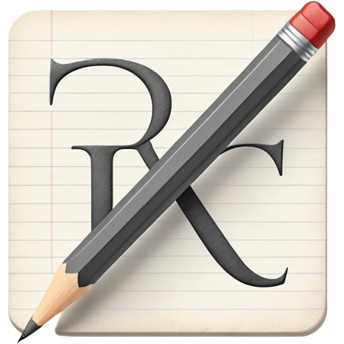 pencil writing Russian alphabet emoji