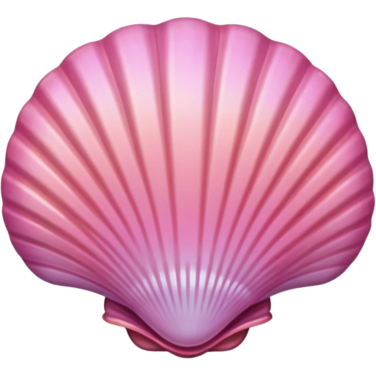 Pink sea shell emoji
