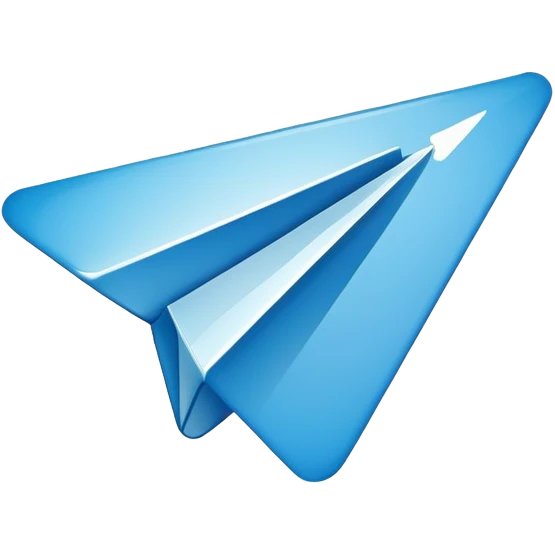generate realistic detailed telegram app logo emoji