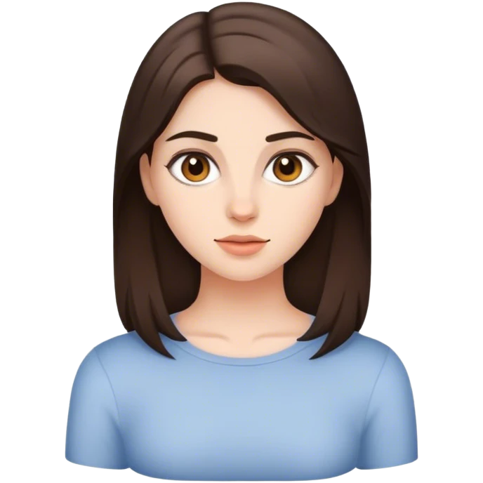 young brunette woman emoji