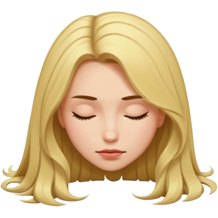 Woman Laying face down on the ground  emoji