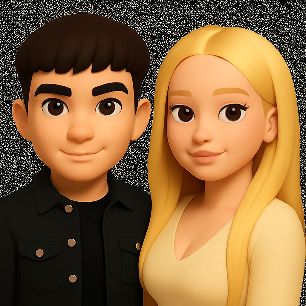 Make the upper body of the girl slightly more voluminous with very subtle and natural changes. Slightly shift the girl to the right. Preserve the original style and look of the image. emoji