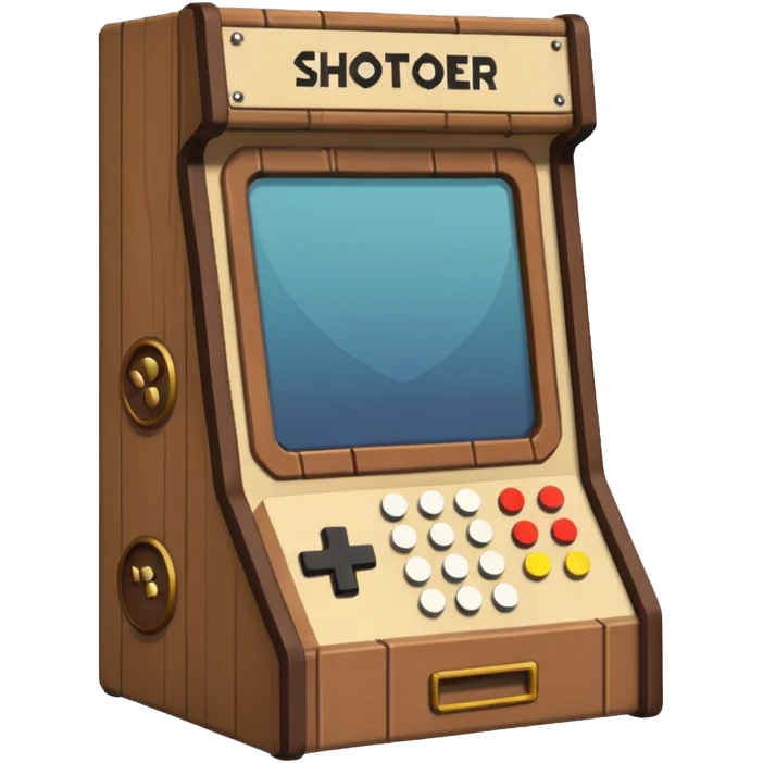 Pixel shooter cabinet emoji