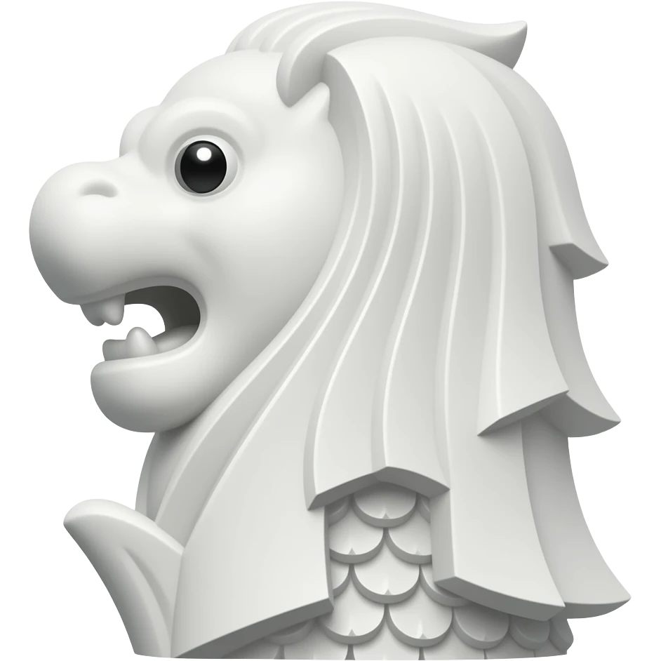 singapore Merlion Head emoji