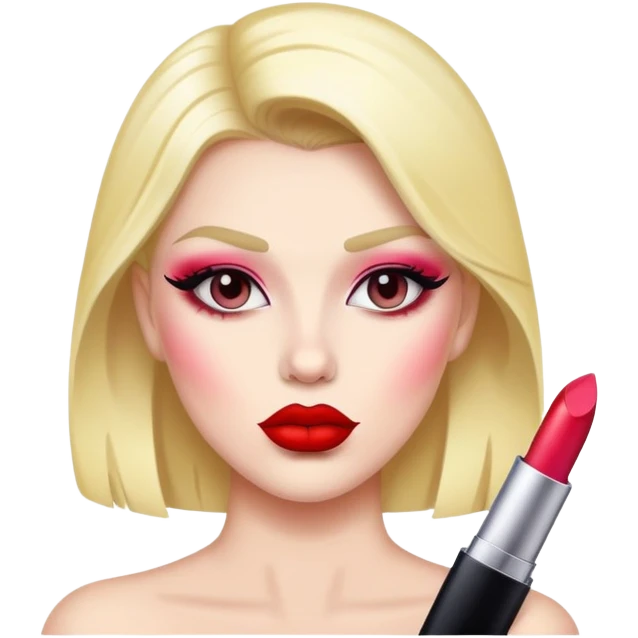 lgbt baddie with lipstick emoji