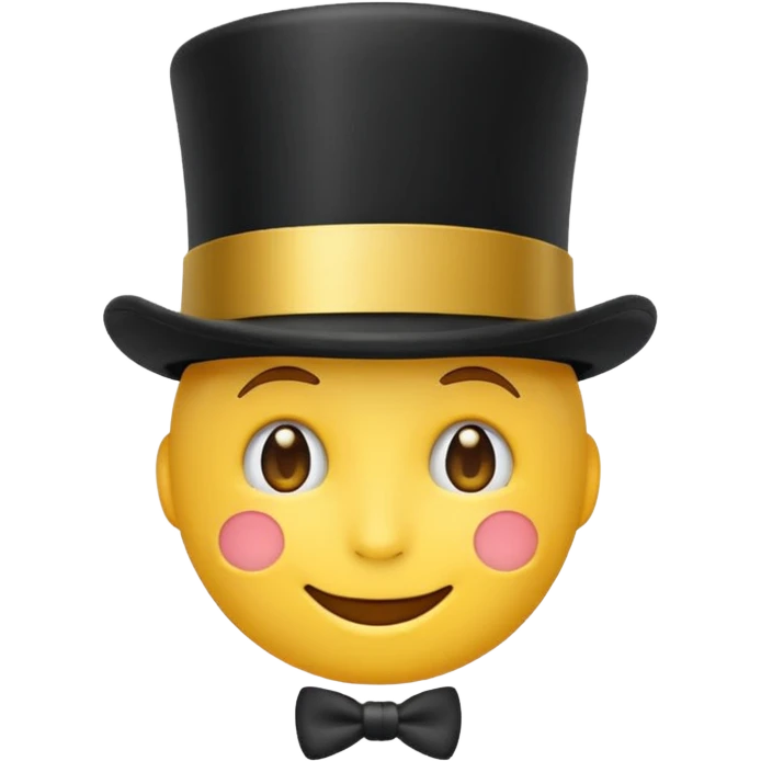 Beaming face with top hat Emoji emoji