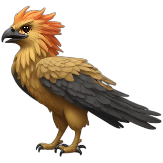 Griffon flamboyant  et inspirant, simple  emoji