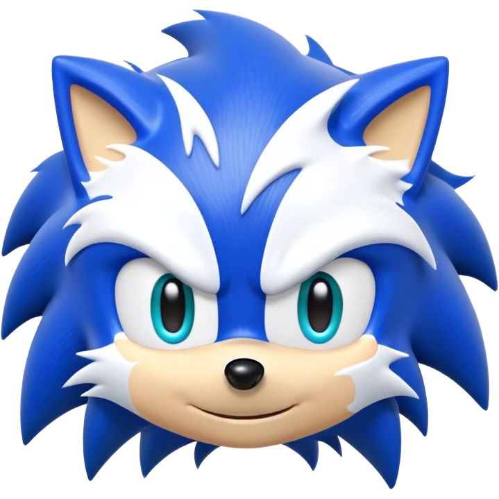 sonic covered in white paint emoji