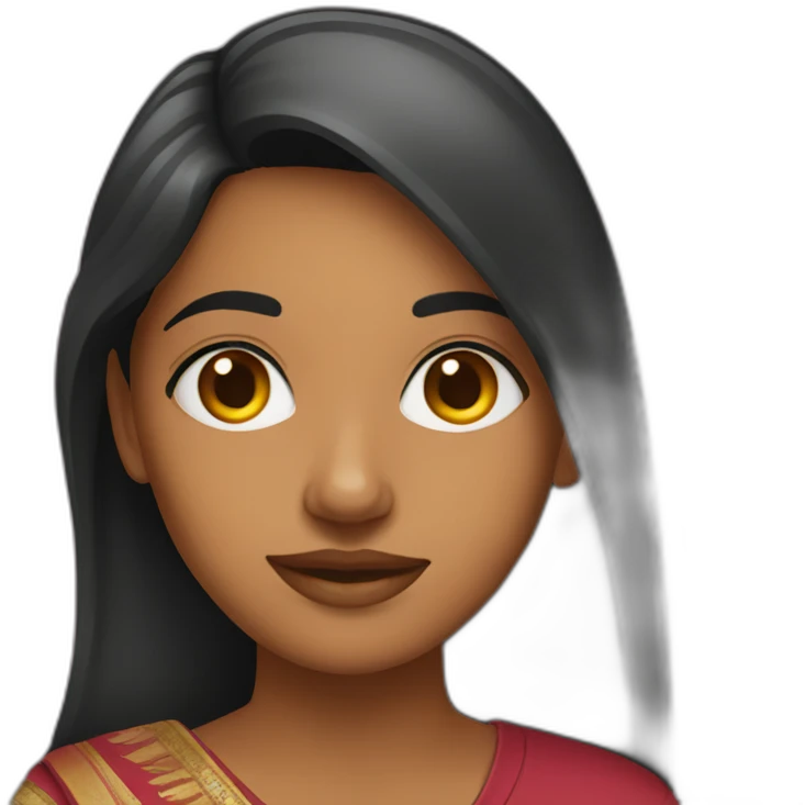 indian young woman emoji