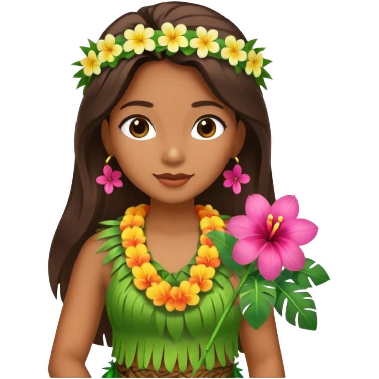 Hawaiian Hula Girl emoji