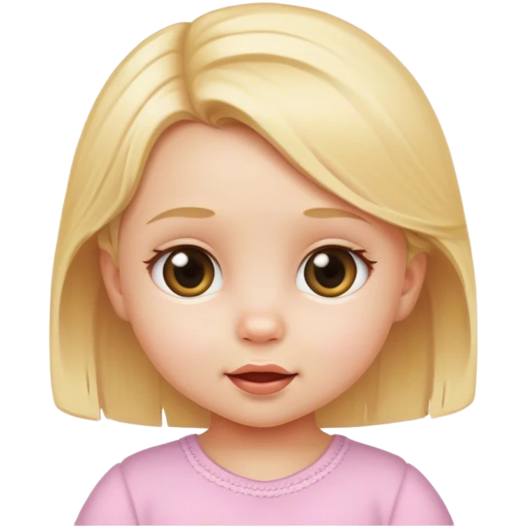 blonde baby girl emoji