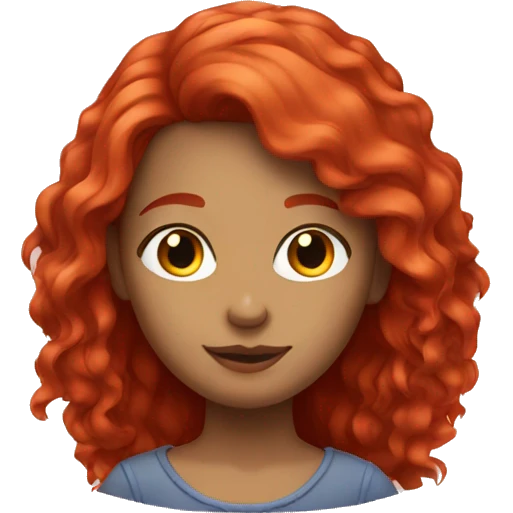 Red haired girls emoji
