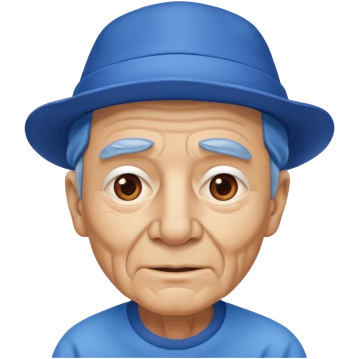 old man with blue hat emoji
