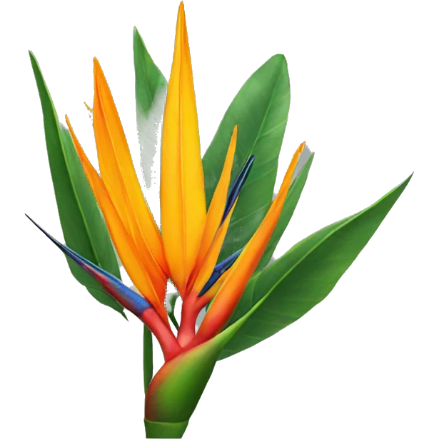 Birds of paradise plant emoji