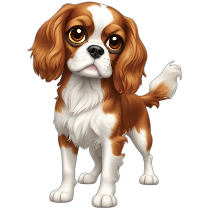  Cavalier King Charles Spaniel full body emoji