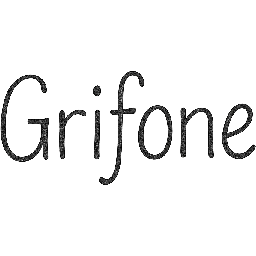 the word 'Grifone' in a playful handwritten style emoji