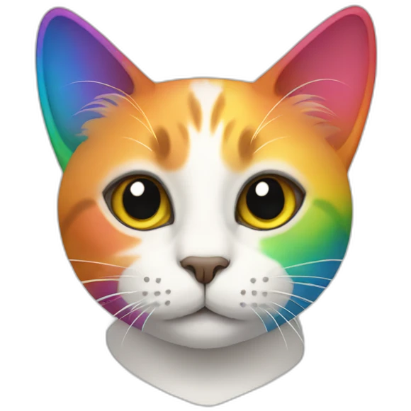 Cat-rainbow emoji