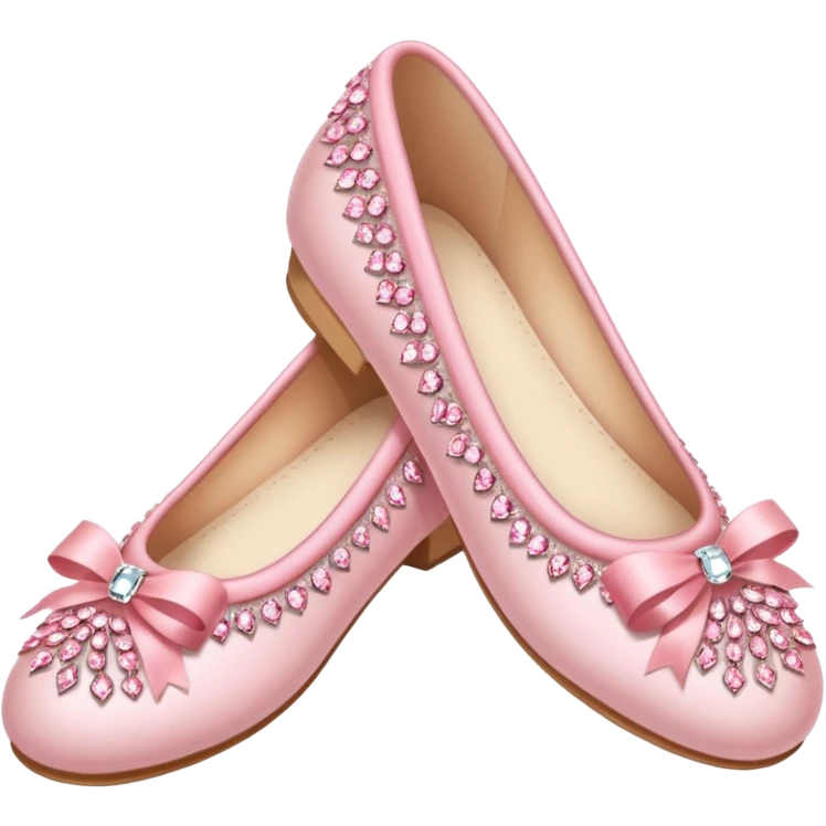 pink rhinestone ballerina shoes emoji