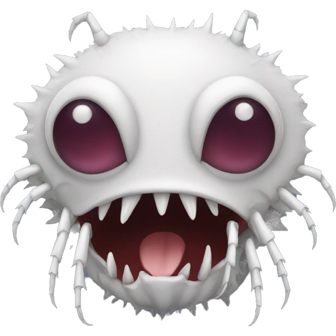 white phasm spider monster front v emoji