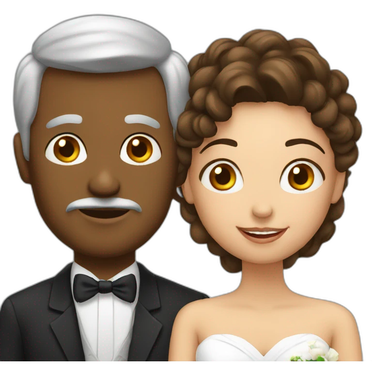 young woman marrying an older man emoji
